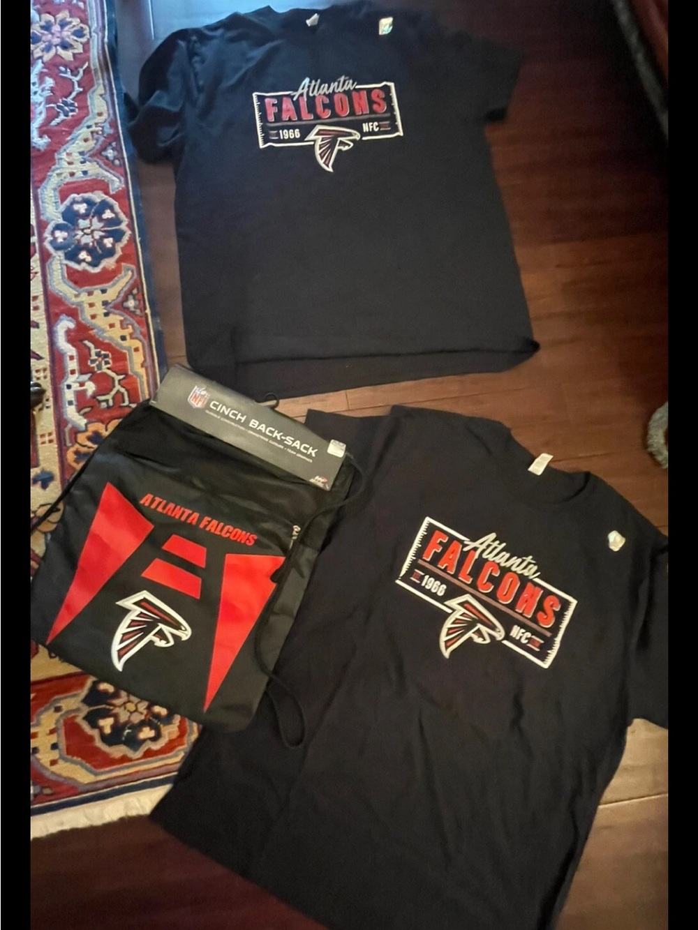 Atlanta Falcons Kids Black Graphic Tee - NFL Team Shirt